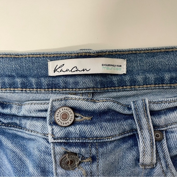 KanCan Light Wash High Rise Button Fly Cropped Straight Leg Jeans 29 Women’s - Picture 12 of 14